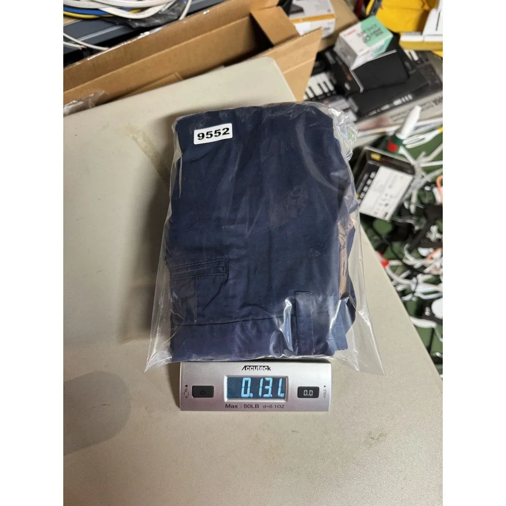 Polo Ralph Lauren Chino Shorts Size 46 46B Navy 100% Cotton Flat Front 9